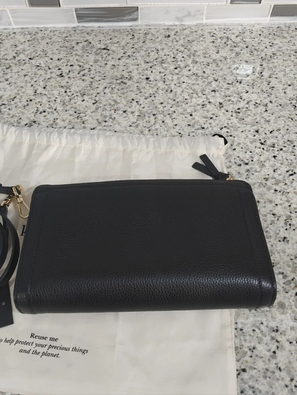 Kate spade pebbled leather crossbody bag (Black)